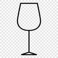 Weingläser, Weinprobe, Weinprobe Glas symbol