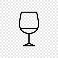 wine glassware, wine goblets, wine flutes, wine car icon svg