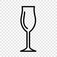 wine glassware, red wine glass, white wine glass, champagne flute icon svg