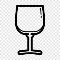 wine glassware, wine goblet, wine tumbler, wine glass icon svg