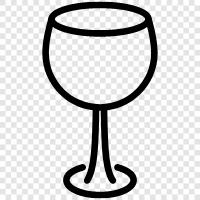 wine glassware, wine goblet, wine flute, wine car icon svg