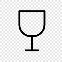 wine goblet, wine flute, wine carafe, wine jug icon svg