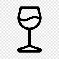 şarap kadehi, şarap flüt, şarap bardağı, şarap dekan ikon svg