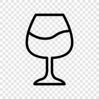 wine goblet, wine flute, wine tumbler, wine icon svg