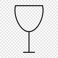 wine goblet, wine flute, wine cup, wine glassware icon svg