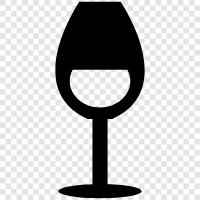 wine tumbler, wine goblet, wine bottle, wine glasses icon svg