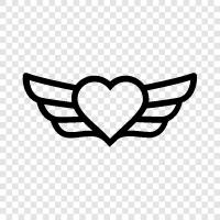 wings, angel wings, fairy wings, spirit wings icon svg