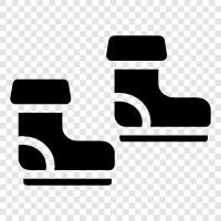 winter boots, waterproof boots, warm boots, snow boots icon svg