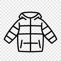 winter clothing, cold weather, coat, clothing icon svg