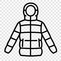 winter coat, winter clothing, winter gear, Winter jacket icon svg