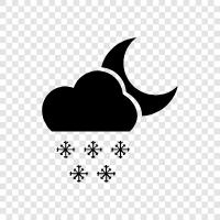 Winter, Schnee, Flocken, weiß symbol