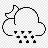 winter, weather, flakes, fluff icon svg