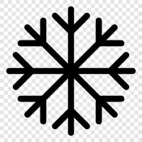 winter, flakes, snow, snowflake design icon svg