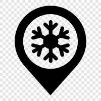 winter, snow, flakes, ice icon svg