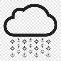 winter, flakes, snowstorm, snowman icon svg