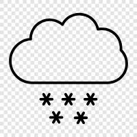 winter, cold, snow, flakes icon svg