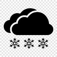 winter, snow, flakes, accumulation icon svg