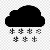 winter, cold, snowfall, snowflakes icon svg