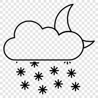 winter, flakes, snowflakes, snow icon svg