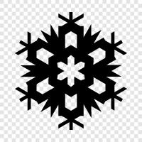 winter, snow, flakes, white icon svg