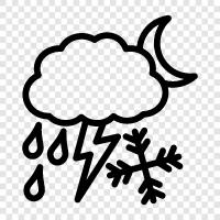 winter weather, cold weather, snow, clouds icon svg