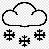 winter, snow, accumulation, forecast icon svg