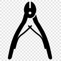 wire strippers, wire shears, wire cutters icon svg