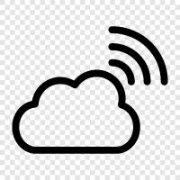 wireles, cloud, wireless, internet icon svg