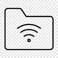 wireless connection, internet connection, wifi connection, wireless connection folder icon svg