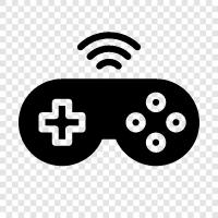 kablosuz denetleyici, kablosuz oyun denetleyicisi, pc için kablosuz gamepad, kablosuz oyun ikon svg