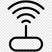 wireless, router, access point, signal icon svg