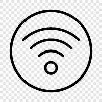 kabellos, Router, Internet, Verbindung symbol