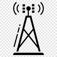 wireless, transmitters, receivers, antennas icon svg
