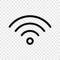 беспроводные, беспроводные технологии, WiFi сети, WiFi безопасность Значок svg