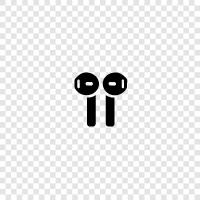 wireless headphones, earbuds, apple, iphone icon svg