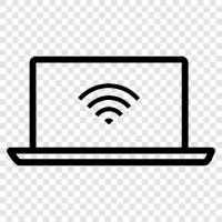 Wireless Laptop, Laptop Wireless, Laptop Wireless Network, Laptop icon svg