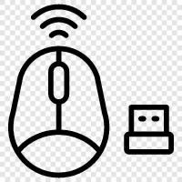 Wireless Mouse icon svg