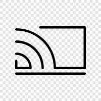 Drahtlos, WiFi, Drahtloses Internet, Drahtloses Netzwerk symbol