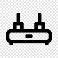 WirelessRouter, NetzwerkRouter, WirelessNetzwerkRouter, NetzwerkSicherheit symbol