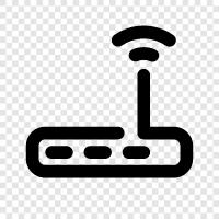 Wireless Router, Modem, Kabelmodem, DSL symbol