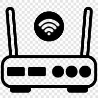 Wireless Router, Wifi Router, LAN Router, Data Router symbol