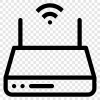 wireless router, home router, office router, DDWRT router icon svg