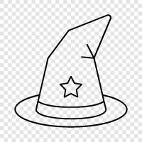 Witch, Witch Hat, Witch Costume, Witch Makeup icon svg