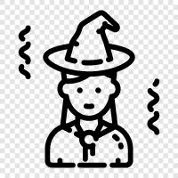 witch trial, witchcraft, black magic, hexing icon svg