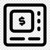 withdrawal, cash, bank, account icon svg