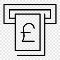 withdrawal, cash, credit, debit icon svg