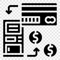 withdrawal, cash, money, bank icon svg