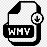 WMV, wm, Video, Datei symbol