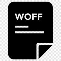 Файлы WOFF, формат WOFF, расширение файла WOFF, WOFF Значок svg