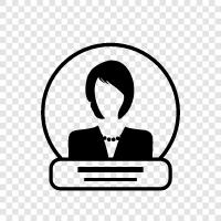 woman, lady, female specimen, womanhood icon svg